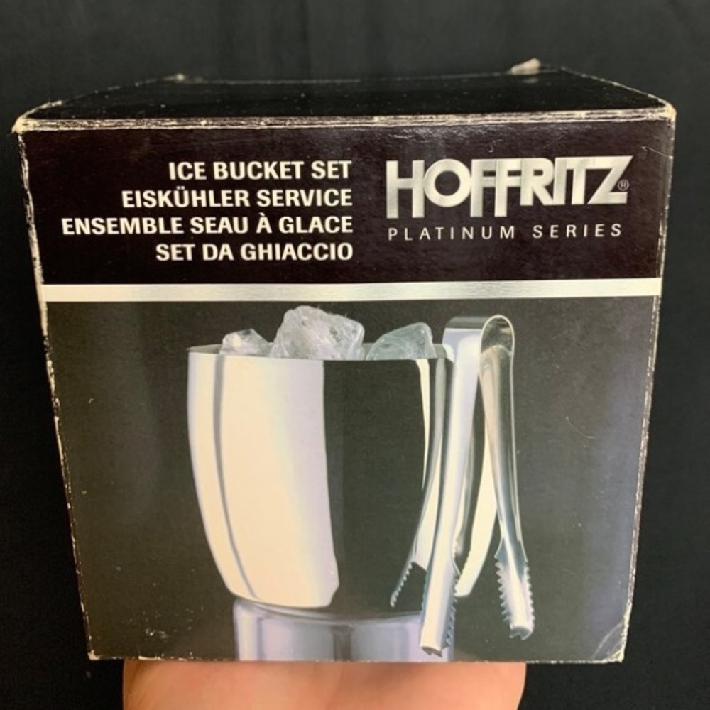 Hoffritz Platinum edition Ice bucket set with tongs